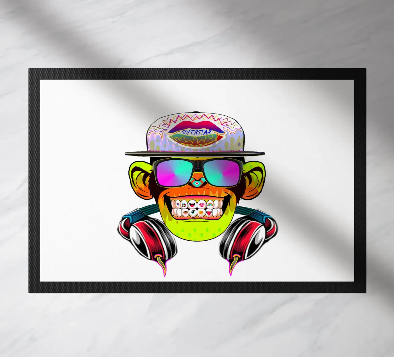 DISCOTHEQUE MONKEY doormat by Crazyy Mode