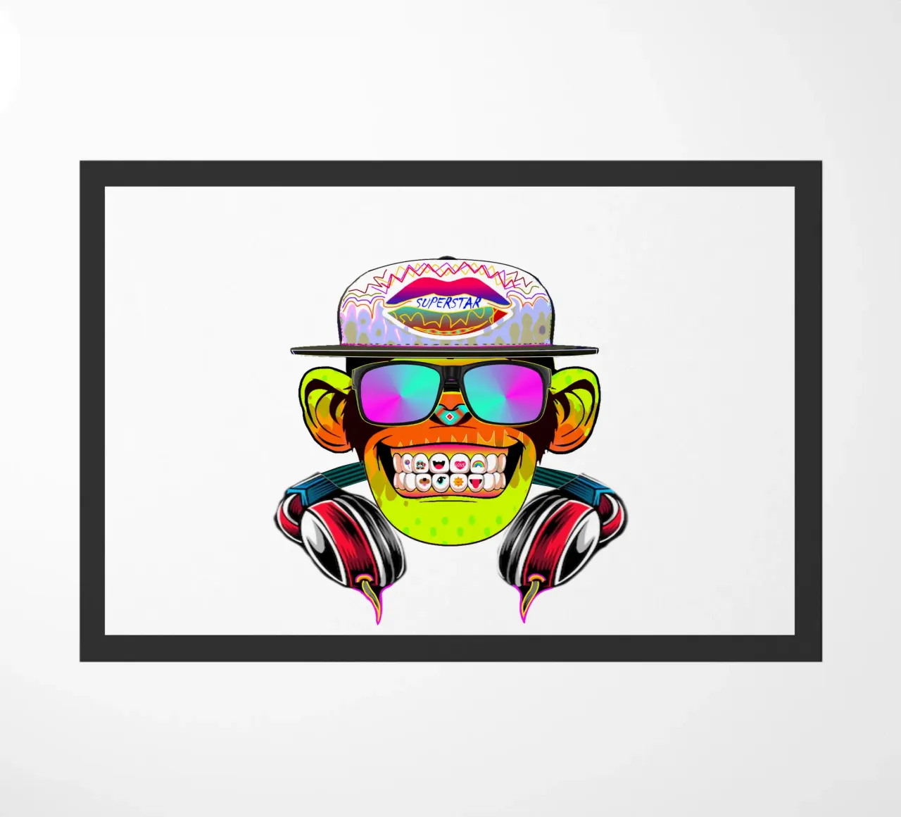 DISCOTHEQUE MONKEY doormat by Crazyy Mode