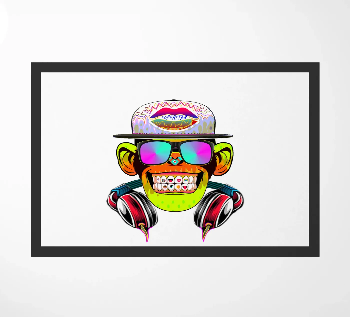 SINGE DE LA DISCOTHÈQUE paillasson de Crazyy Mode