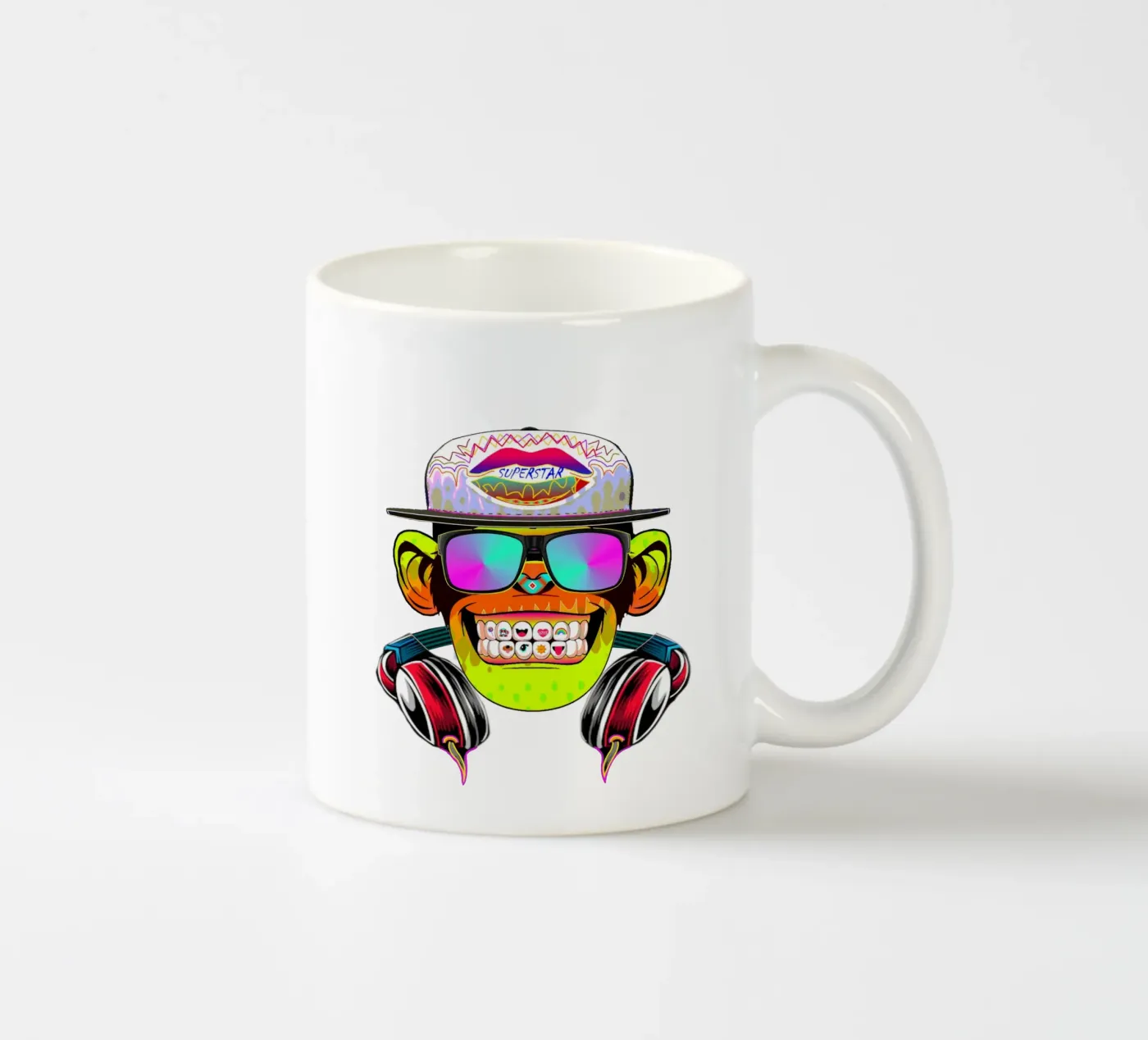 DISCOTHEQUE MONKEY ceramic mug by Crazyy Mode