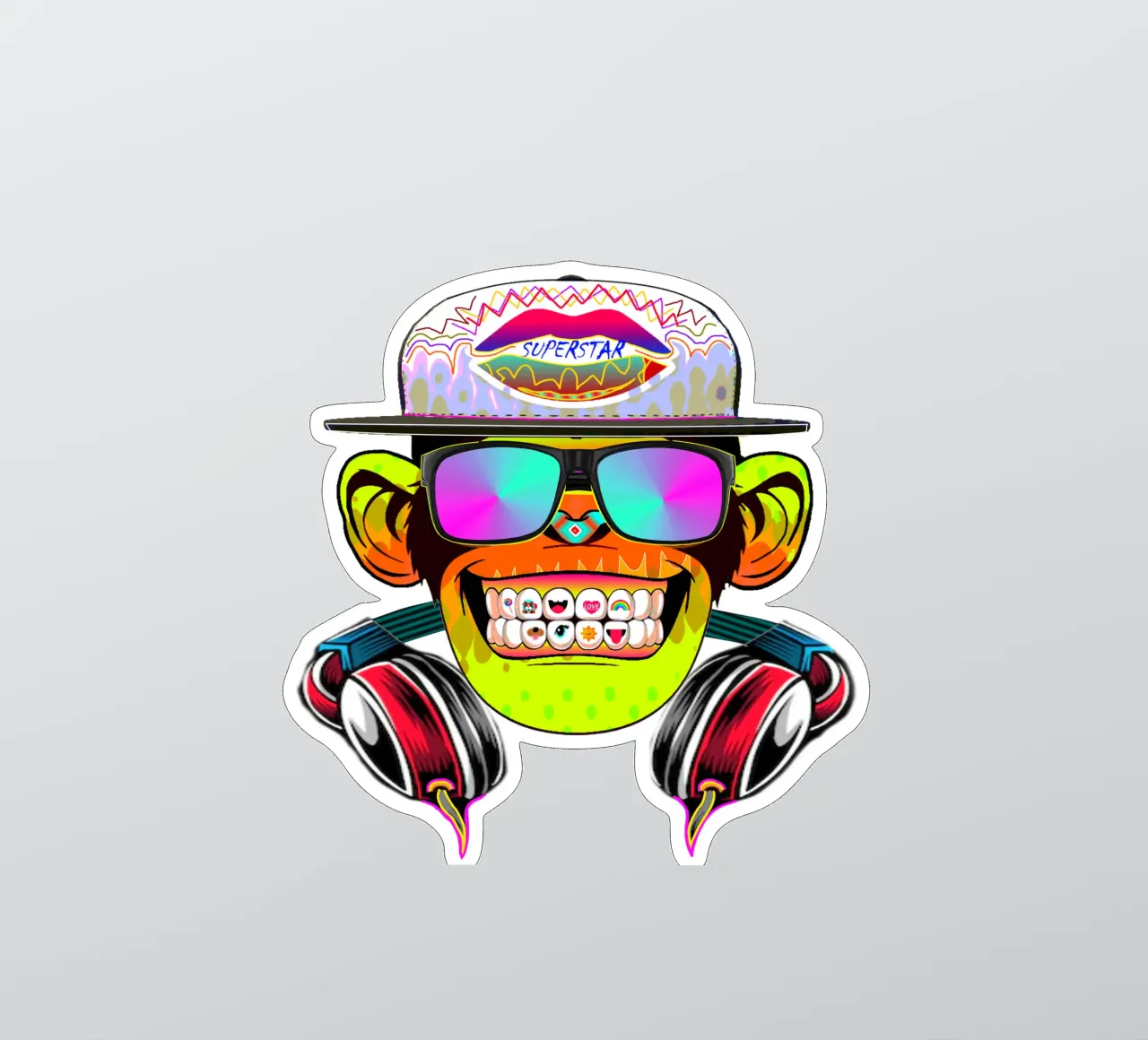 DISCOTHEQUE MONKEY sticker by Crazyy Mode