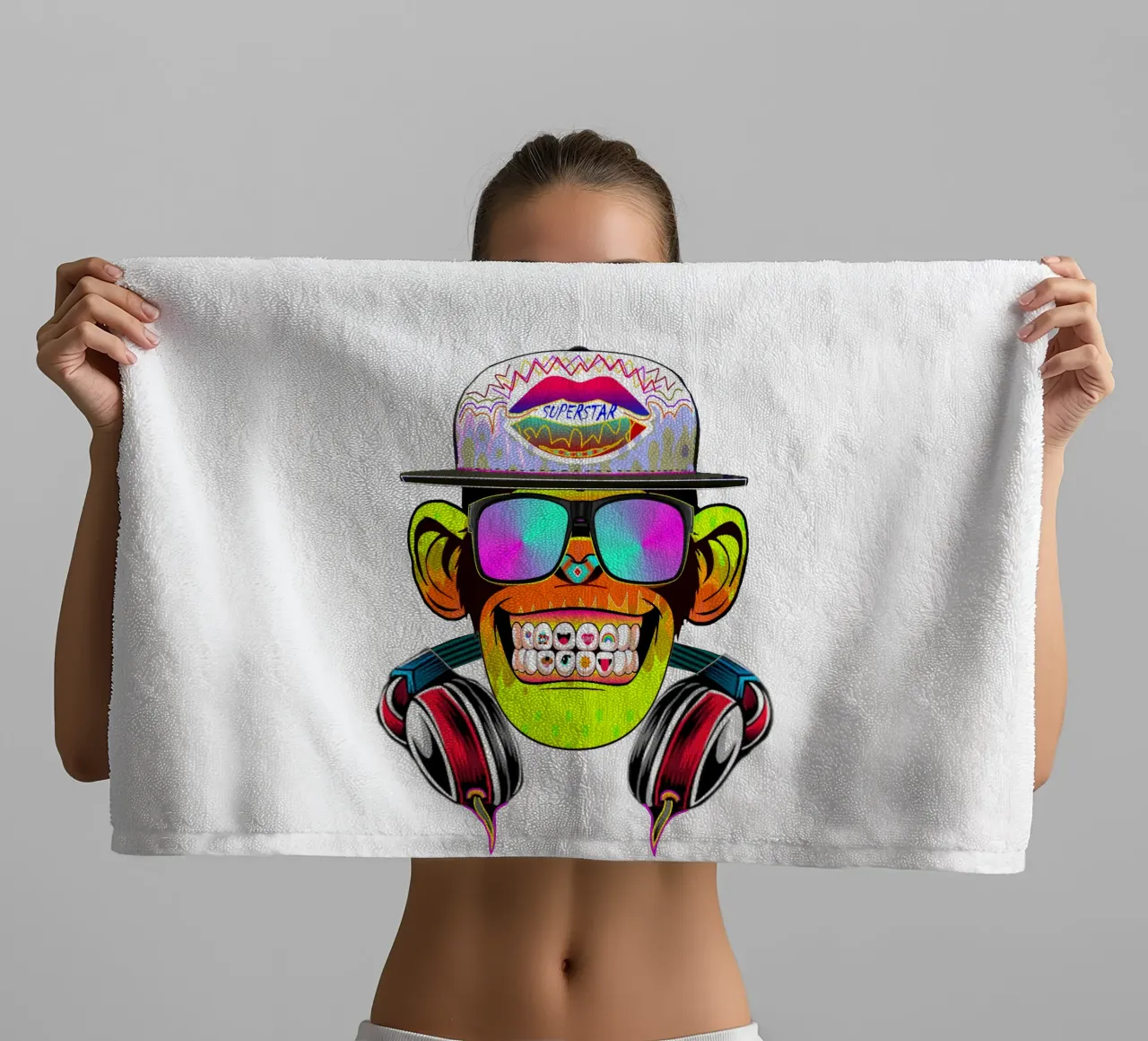 DISCOTHEEK AAP badhanddoek van Crazyy Mode