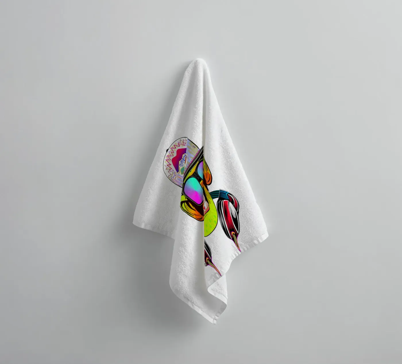DISCOTHEQUE MONKEY towel by Crazyy Mode