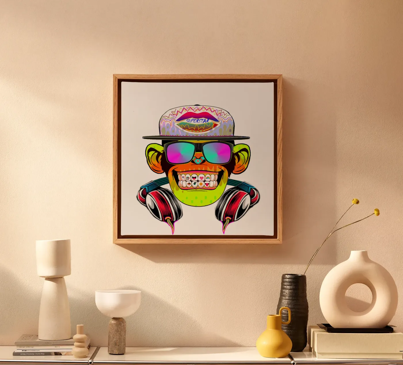 DISCOTHEQUE MONKEY canvas by Crazyy Mode