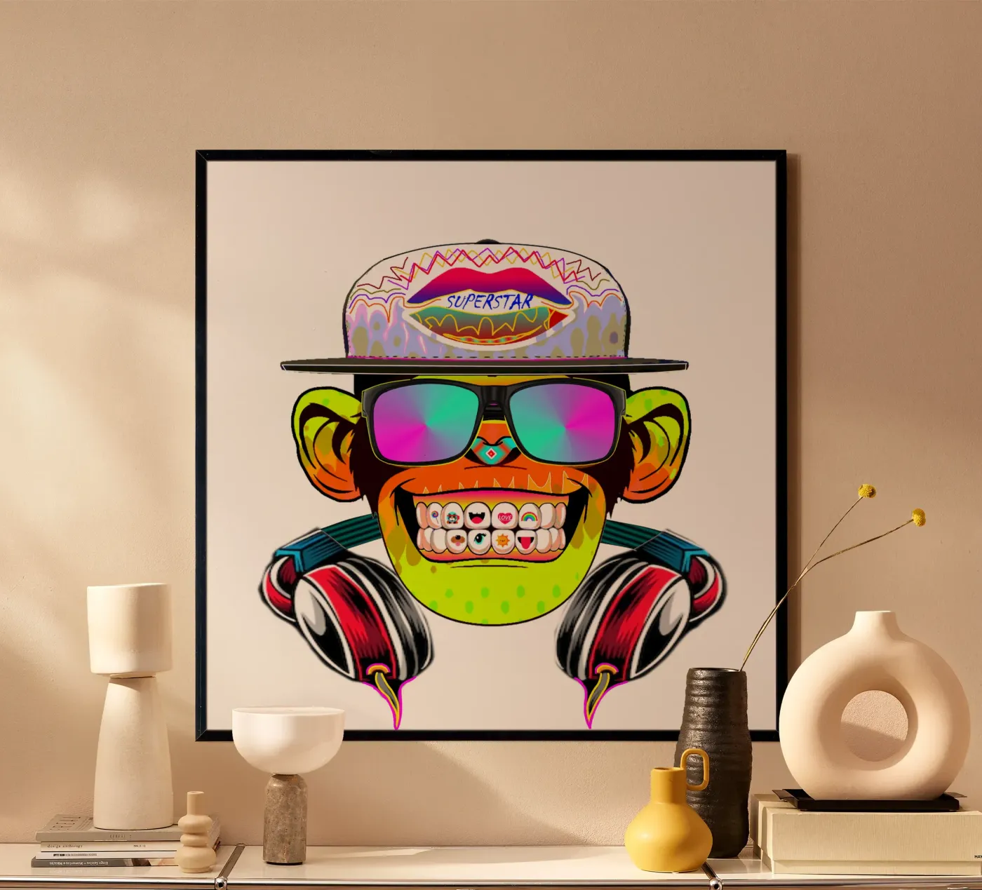 DISCOTHEQUE MONKEY Poster von Crazyy Mode
