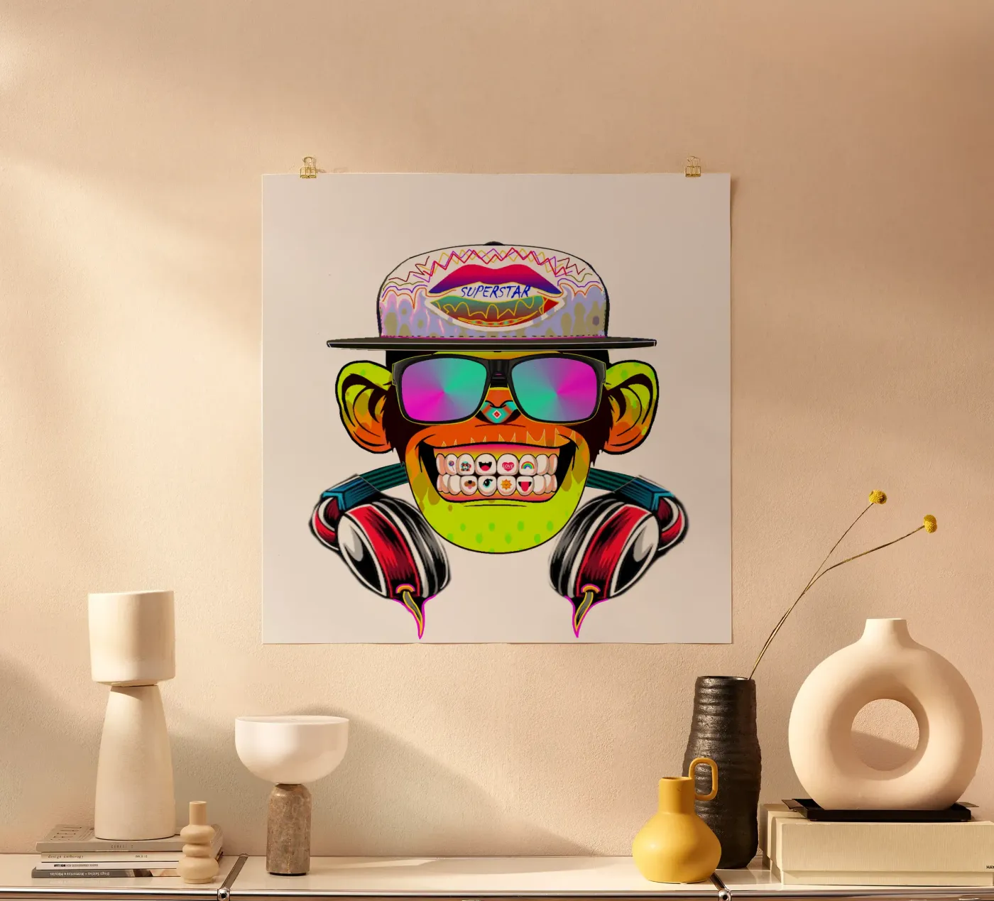 DISCOTHEQUE MONKEY Poster von Crazyy Mode