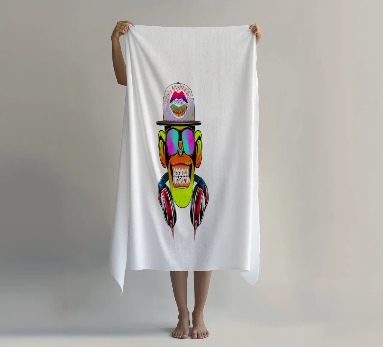 DISCOTHEEK AAP strandhanddoek van Crazyy Mode