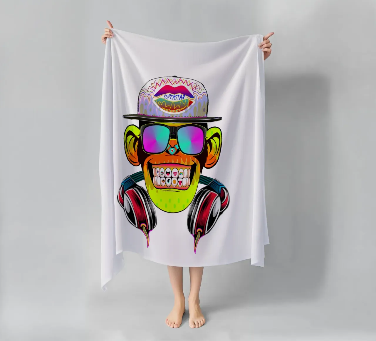 DISCOTHEEK AAP strandhanddoek van Crazyy Mode