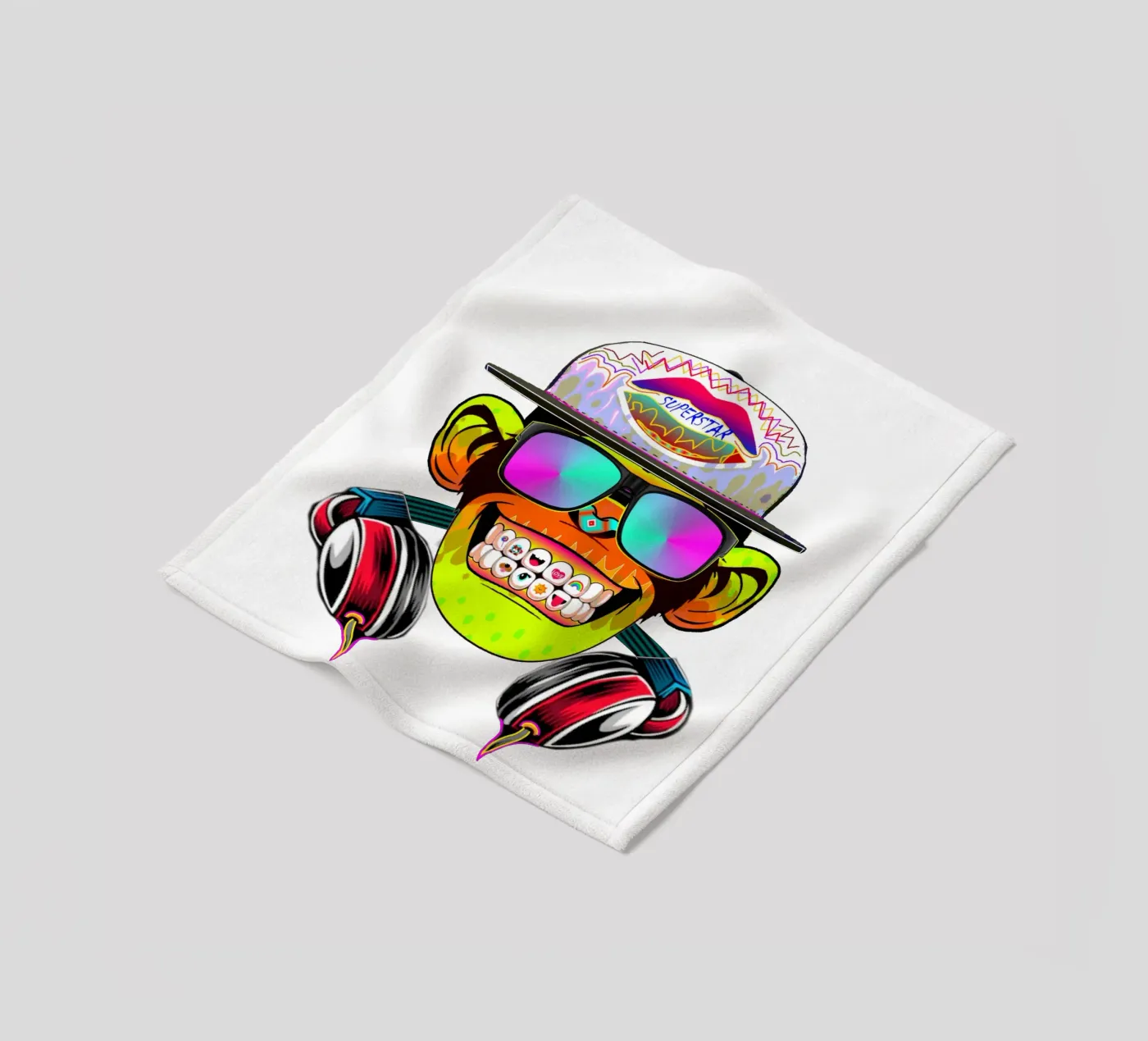 DISCOTHEQUE MONKEY plaid polaire de Crazyy Mode