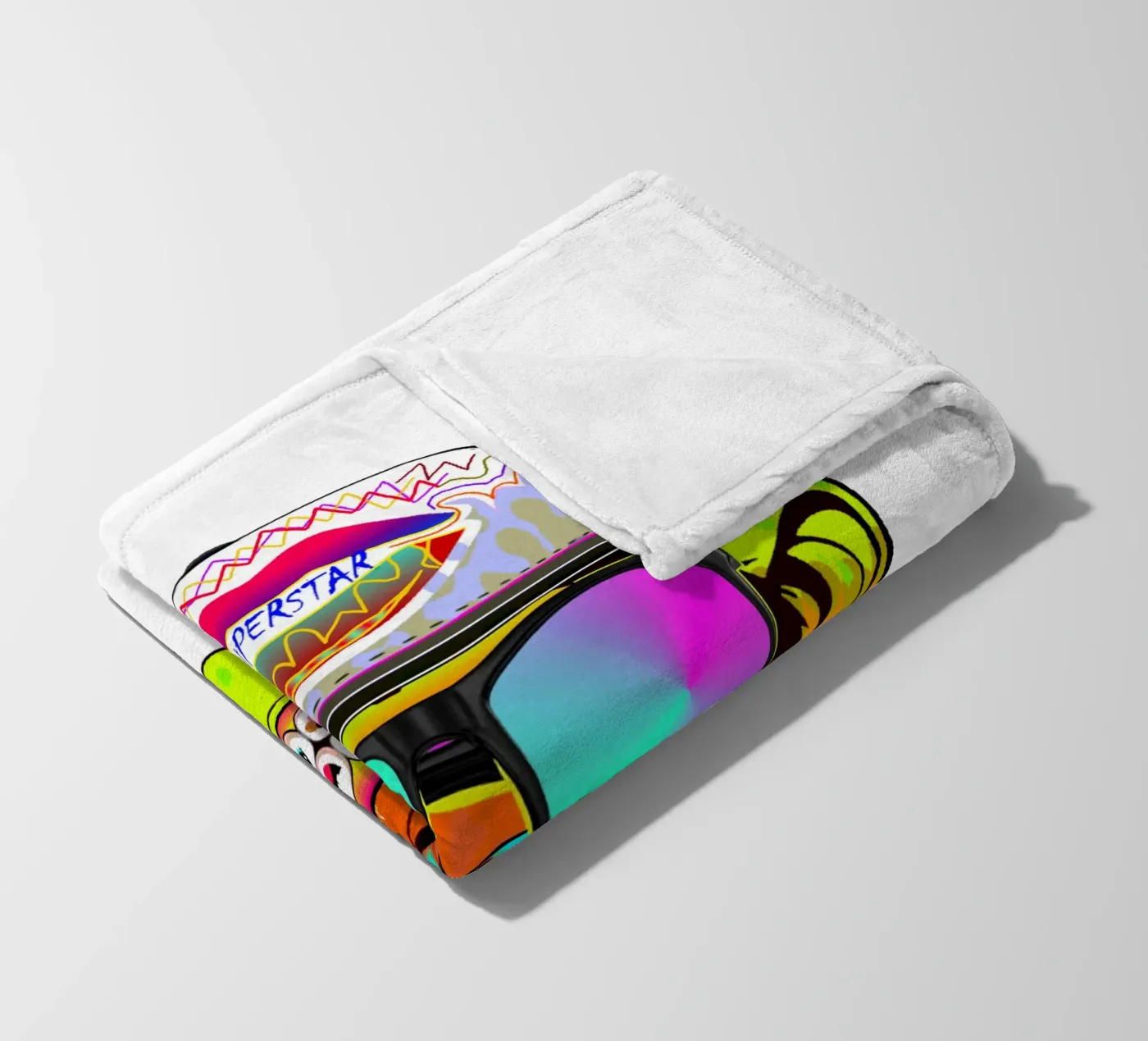 DISCOTHEQUE MONKEY plaid polaire de Crazyy Mode