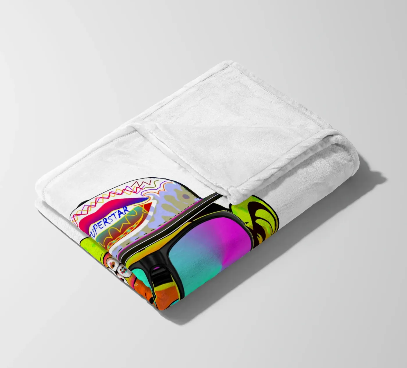 DISKOTHEKENAFFE Fleecedecke von Crazyy Mode