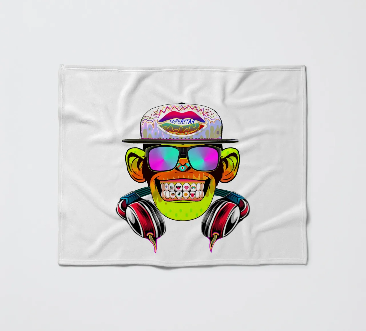 DISKOTHEKENAFFE Fleecedecke von Crazyy Mode