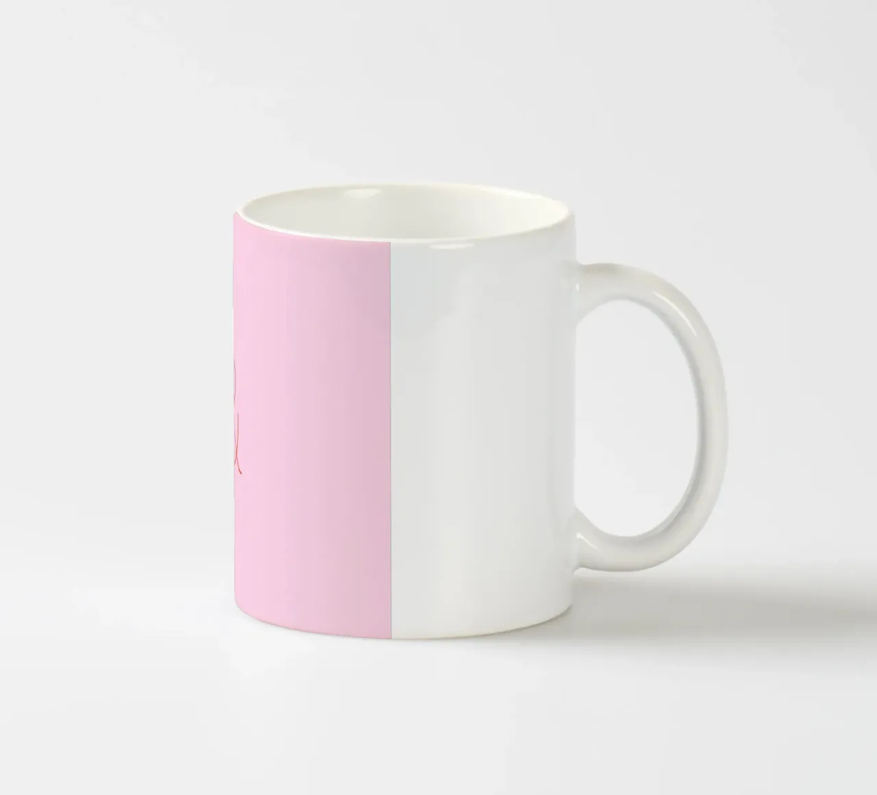 Rosa e rosso tazza in ceramica da Katja Stehle Design