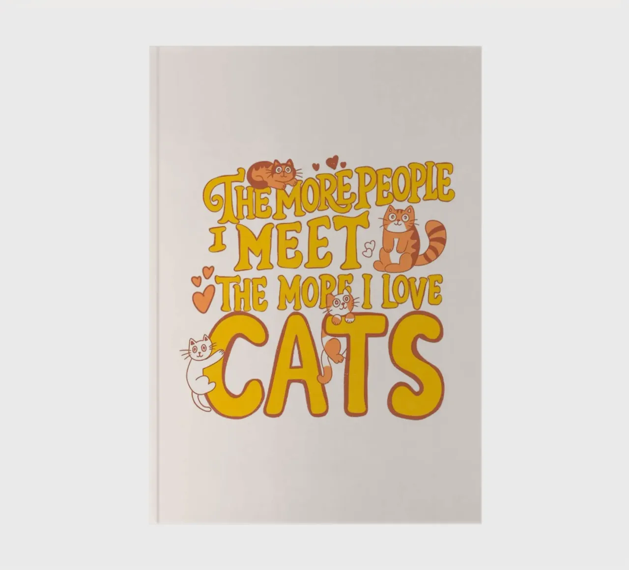 Più persone incontro e più amo i gatti diario da Loobs