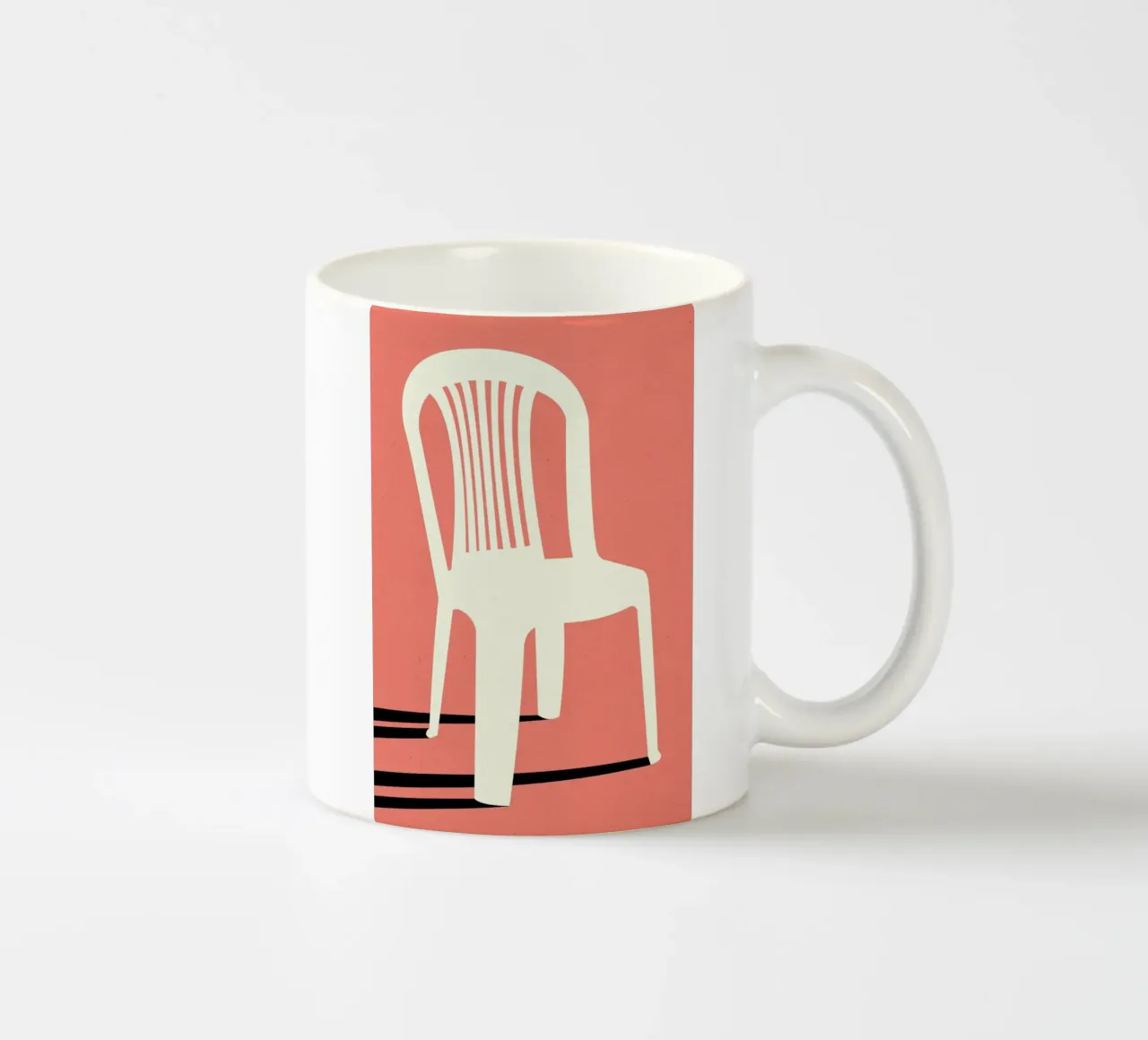 Monobloc Plastic Chair No I tazza in ceramica da Rosi Feist