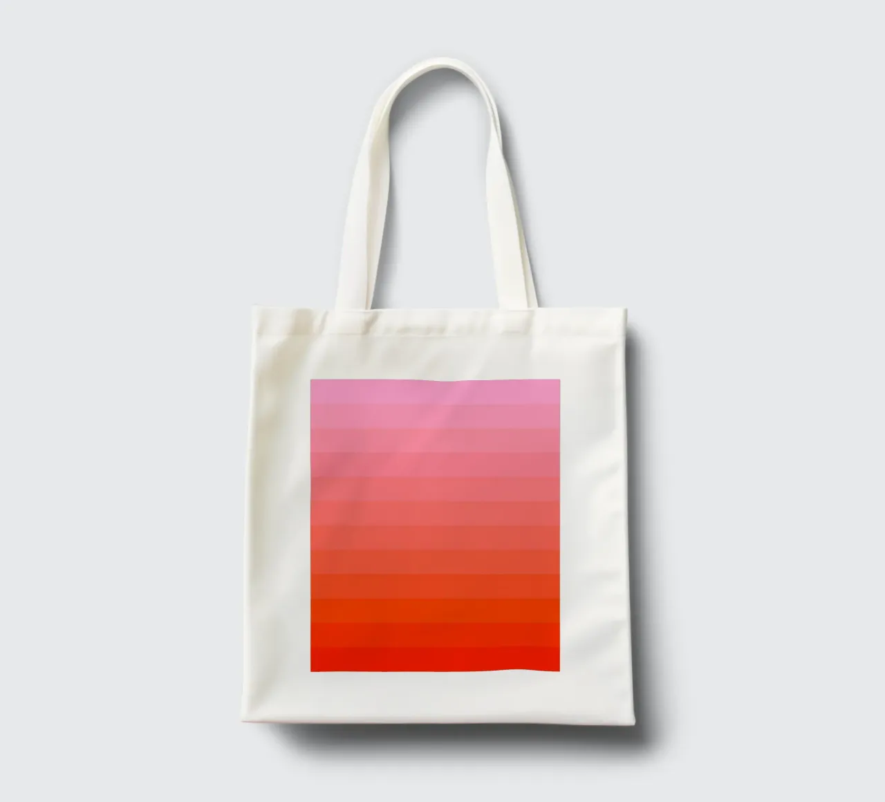 Retro gradiente rosso rosa borsa in juta da Katja Stehle Design