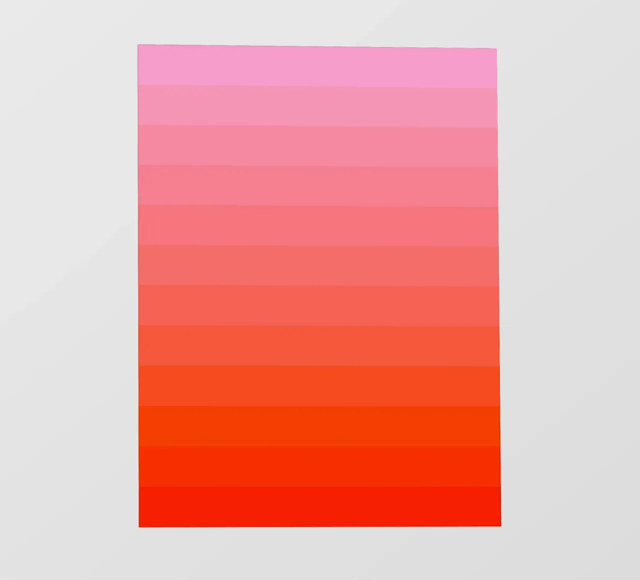 Retro kleurverloop rood roze fotobehang van Katja Stehle Design