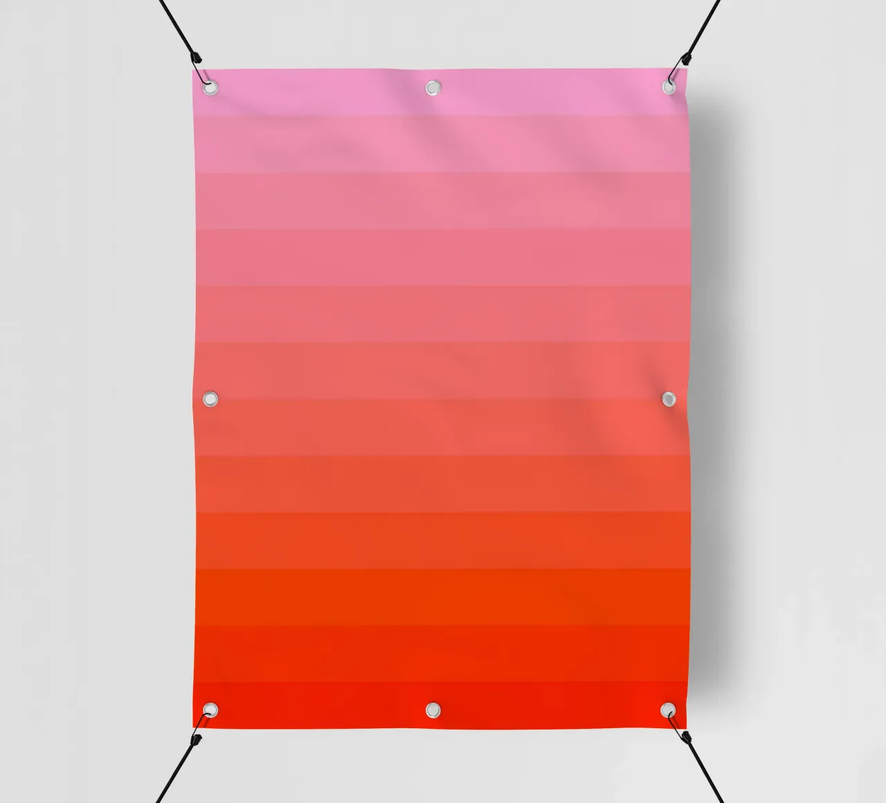 Retro gradiente rosso rosa telo in pvc da Katja Stehle Design