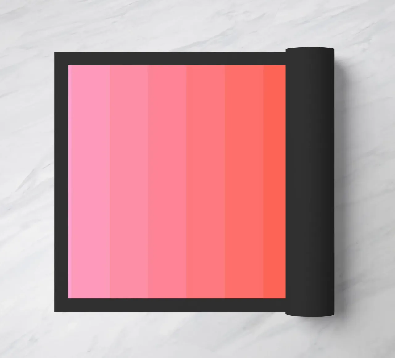 Retro gradiente rosso rosa zerbino da Katja Stehle Design