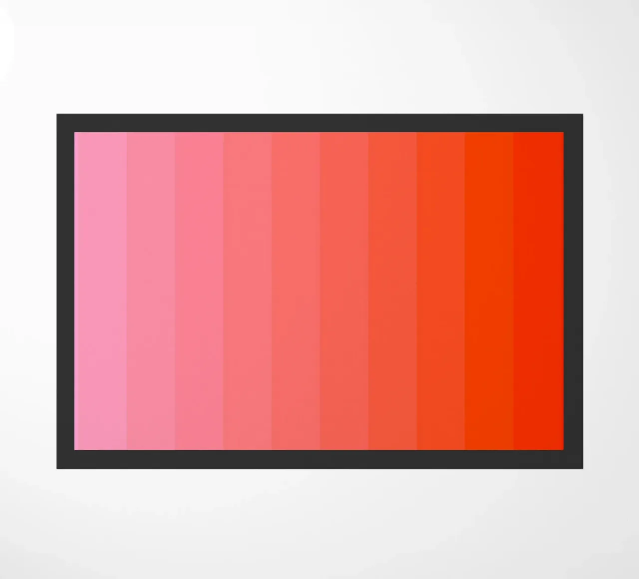 Retro gradiente rosso rosa zerbino da Katja Stehle Design