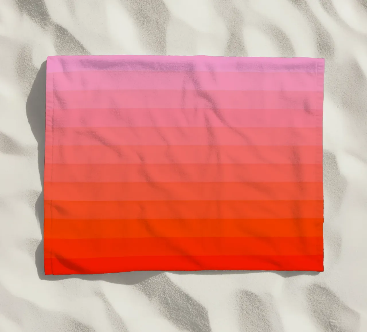 Retro gradiente rosso rosa telo mare da Katja Stehle Design