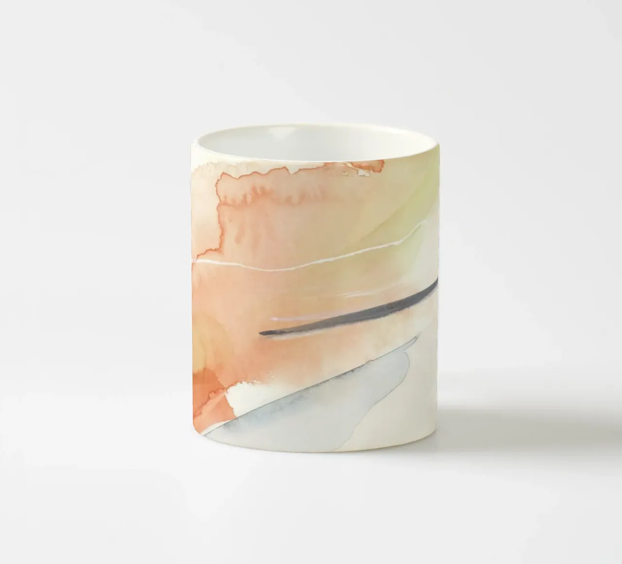 Pennellate di toni caldi 1 tazza in ceramica da NouveauPrints