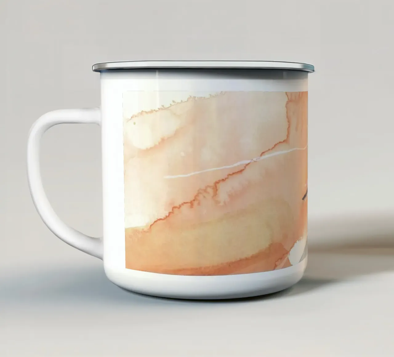 Pennellate di toni caldi 1 tazza in smalto da NouveauPrints