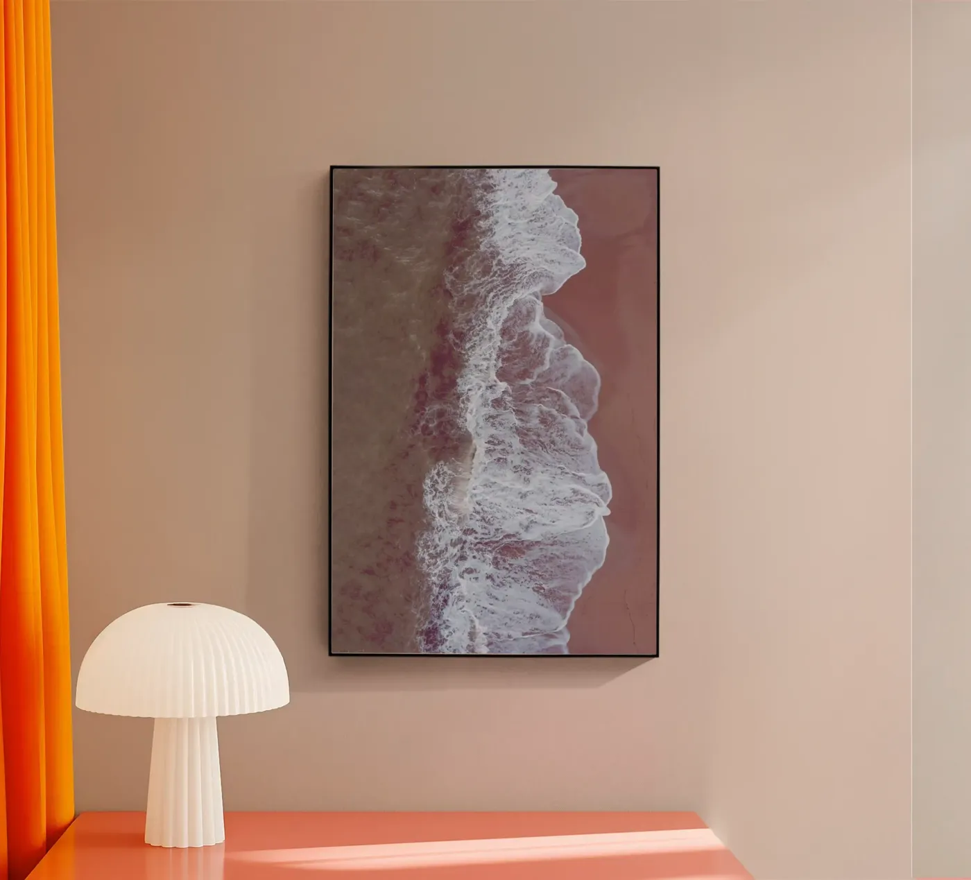 Blush Beach Acryl-Glas von Studio Nahili