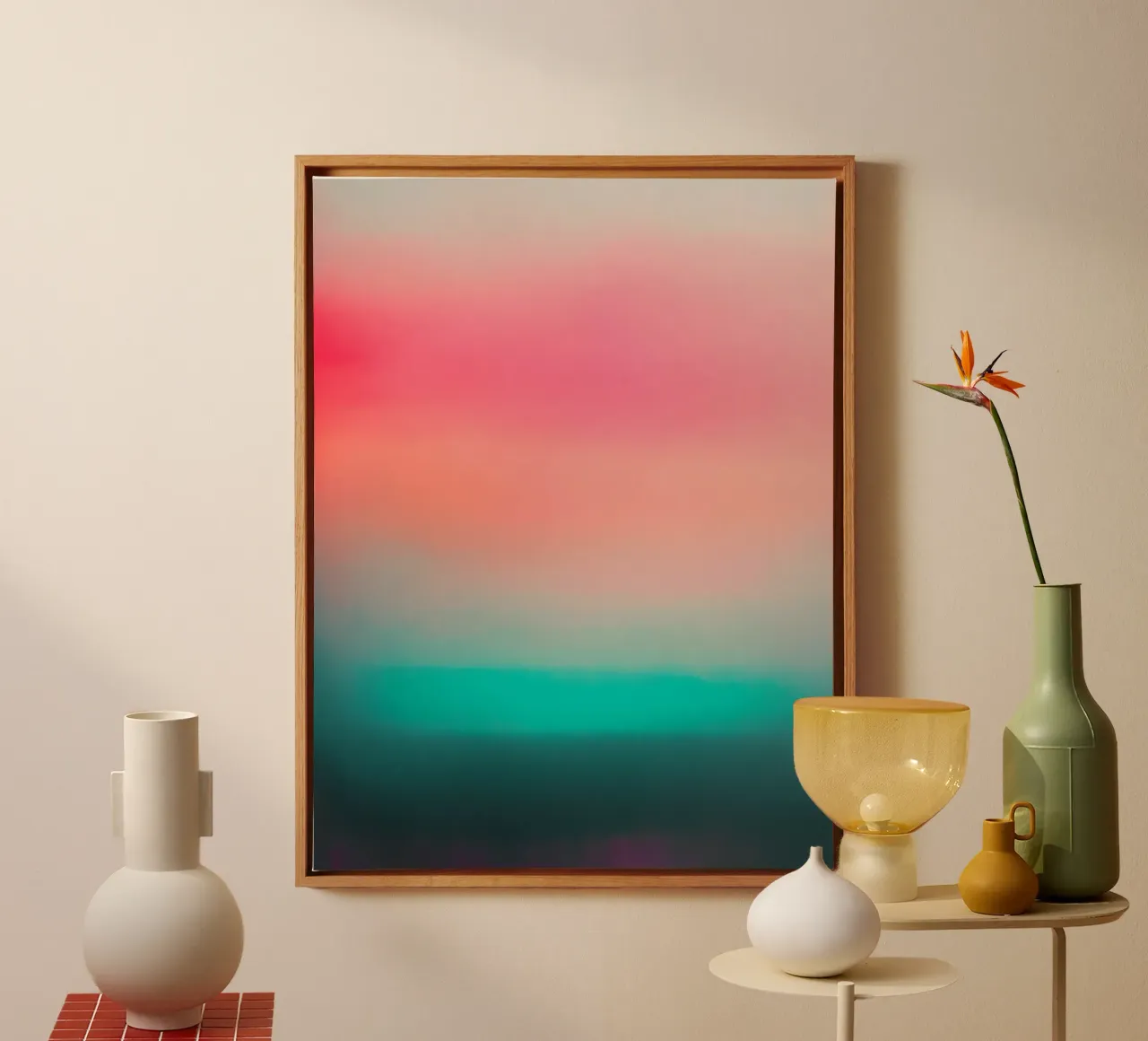 Abstract colors canvas by Little Things
