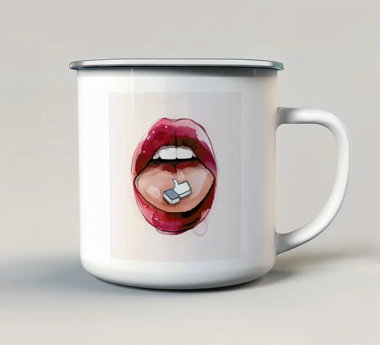 Likes tazza in smalto da Ina Stanimirova