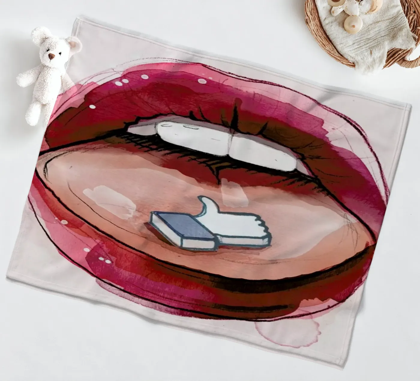 Likes Fleecedecke von Ina Stanimirova