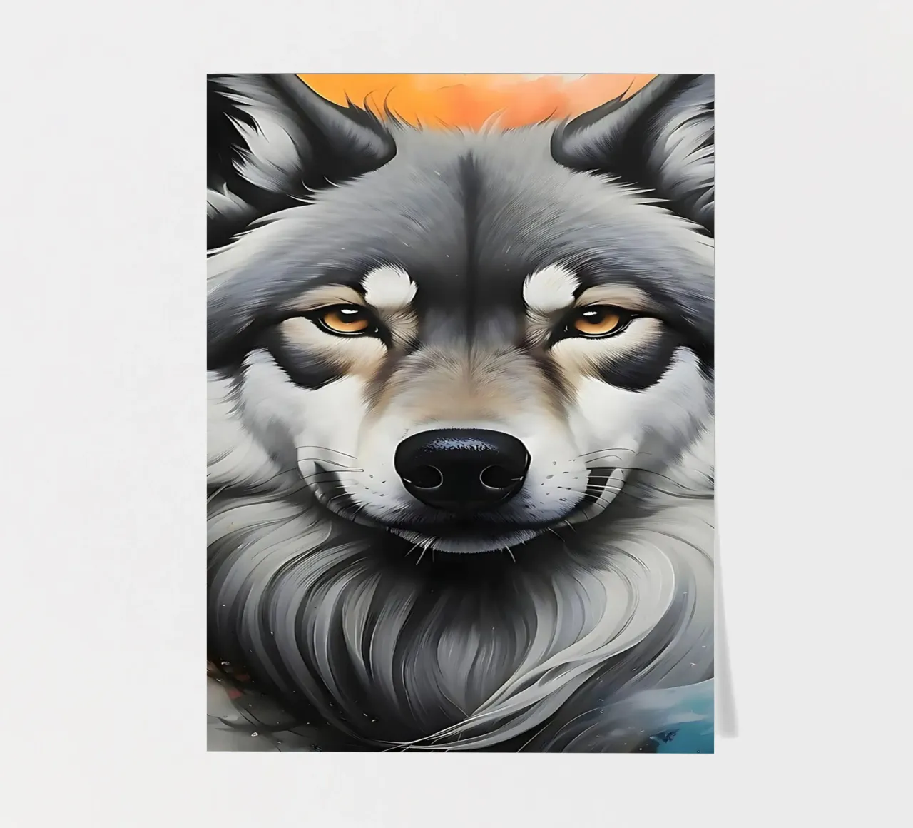 Watercolor Paint Wolf sticker sheet by LM2KONE