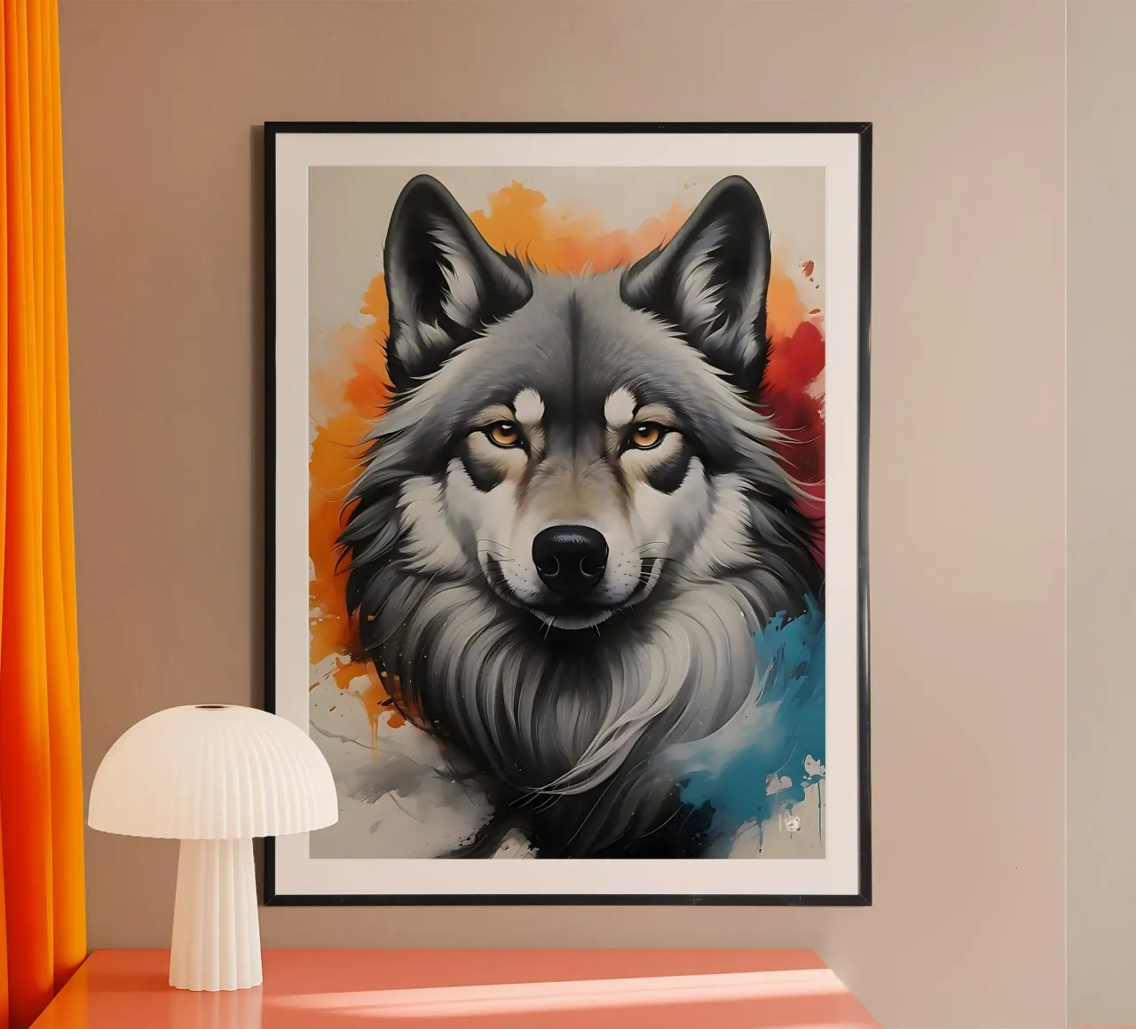 Watercolor Paint Wolf hahnemühle by LM2KONE