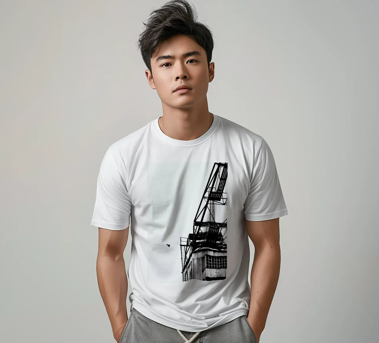 Epic Crane t-shirt da Babett Schultze