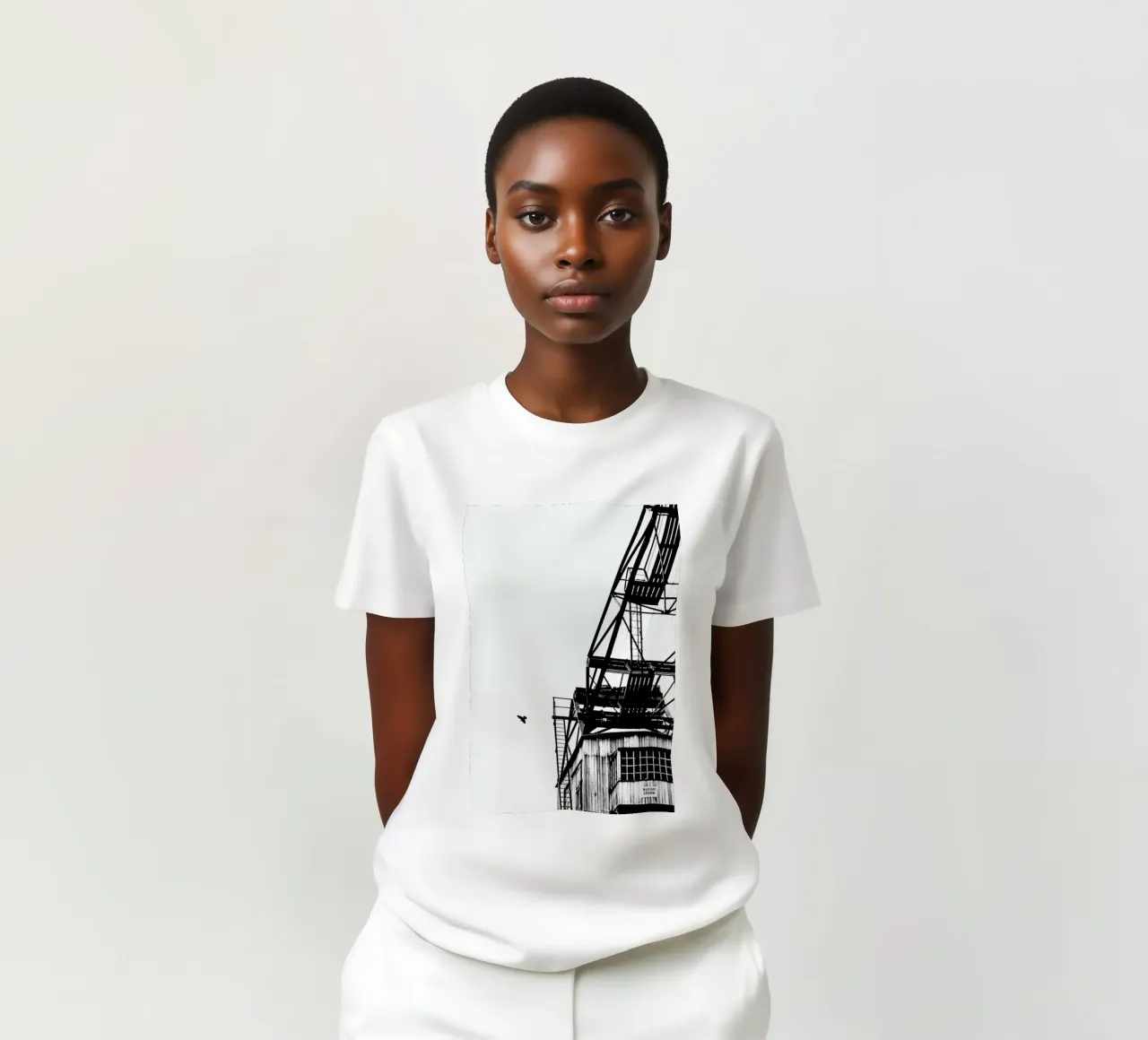 Epic Crane t-shirt da Babett Schultze
