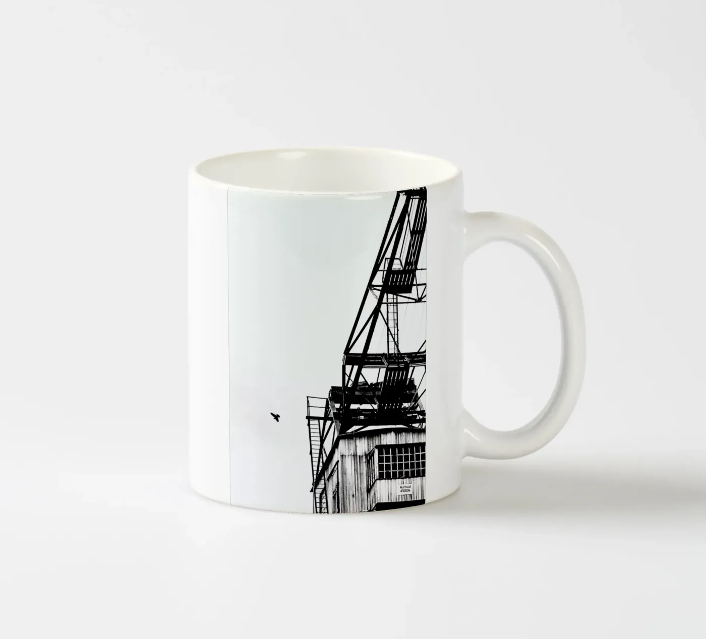 Epic Crane ceramic mug by Babett Schultze