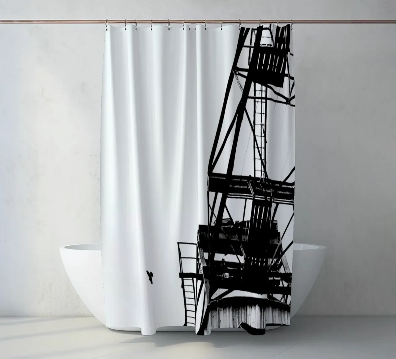 Epic Crane rideau de douche de Babett Schultze
