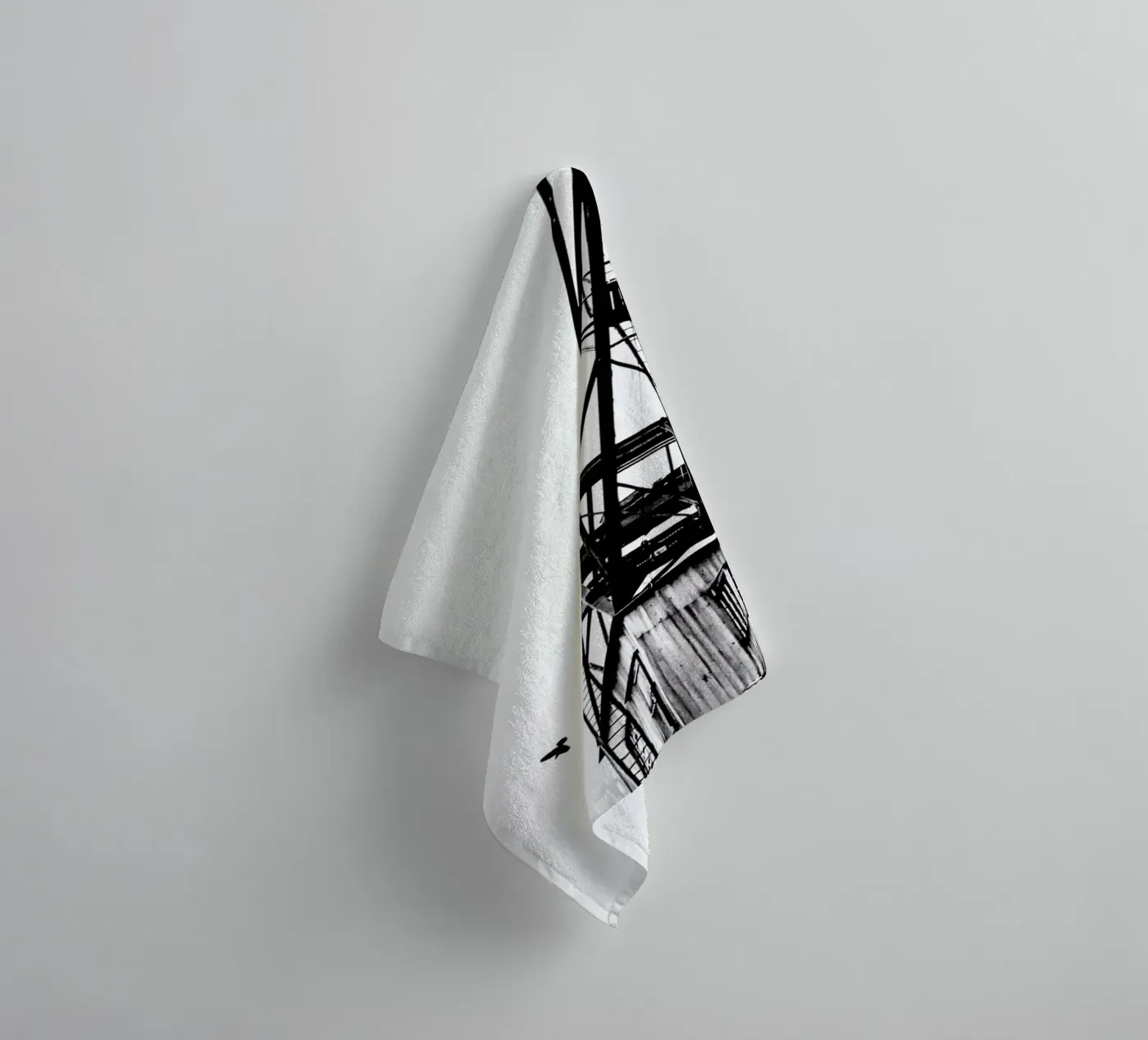 Epic Crane badhanddoek van Babett Schultze