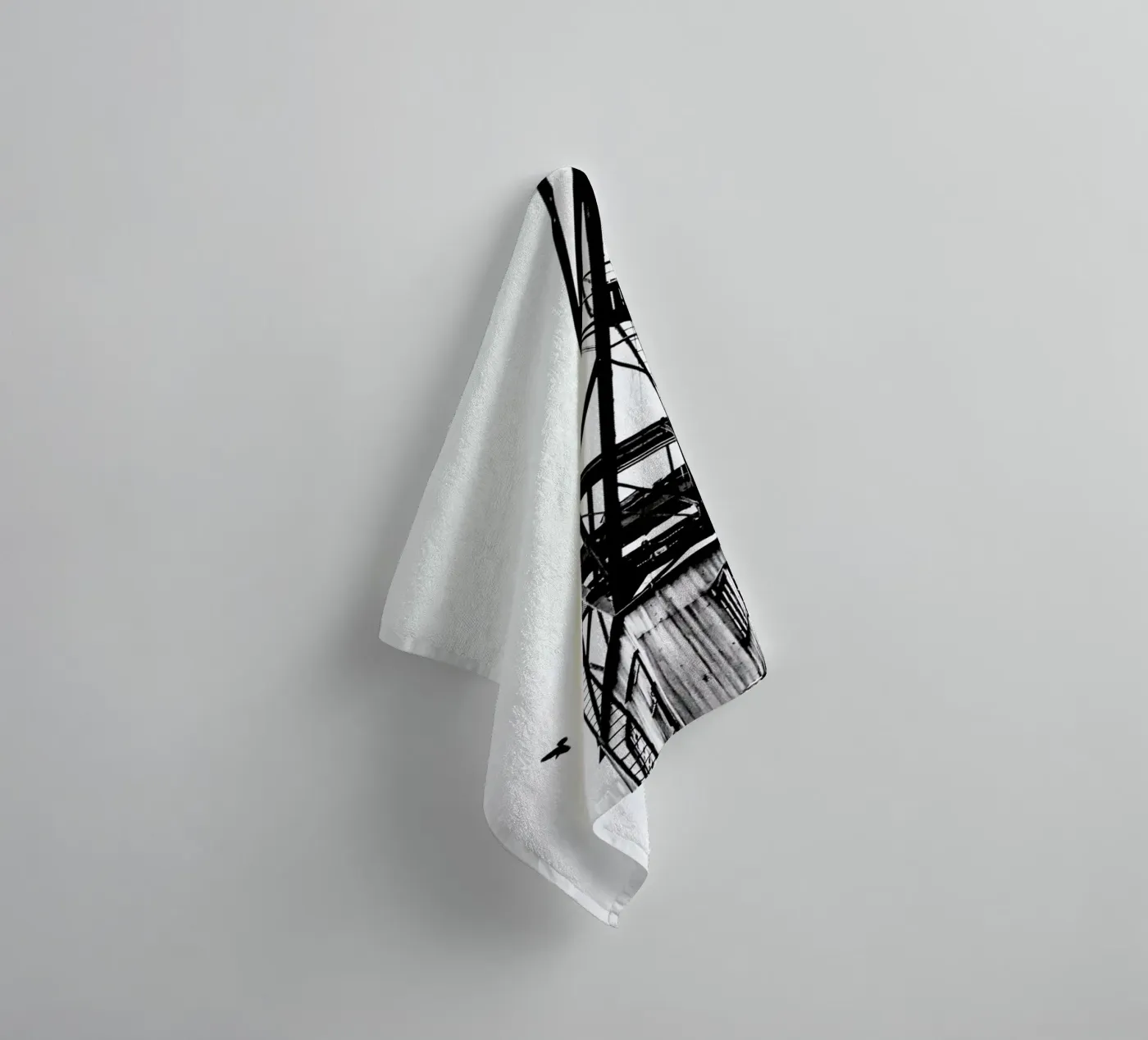Epic Crane badhanddoek van Babett Schultze