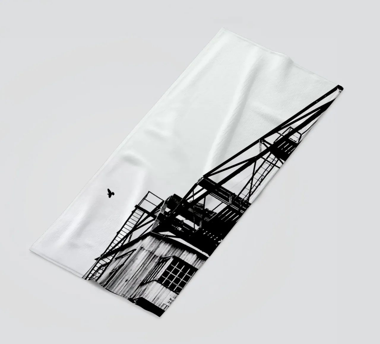 Epic Crane beach towel by Babett Schultze