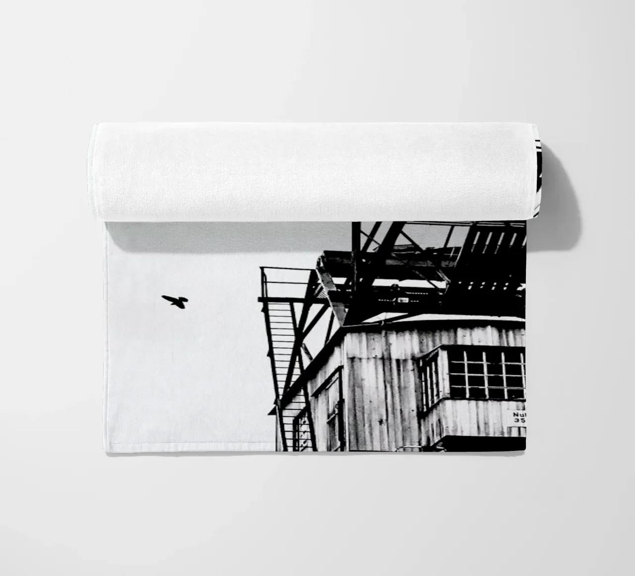 Epic Crane beach towel by Babett Schultze