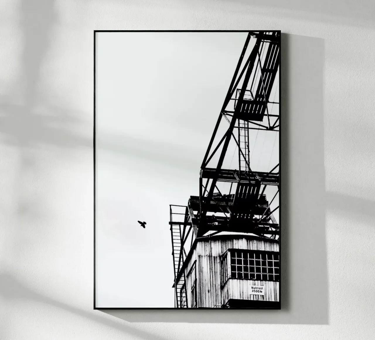 Epic Crane acryl van Babett Schultze