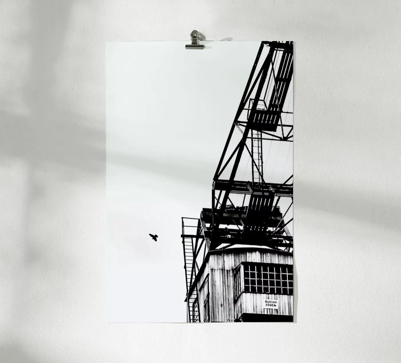 Epic Crane poster van Babett Schultze