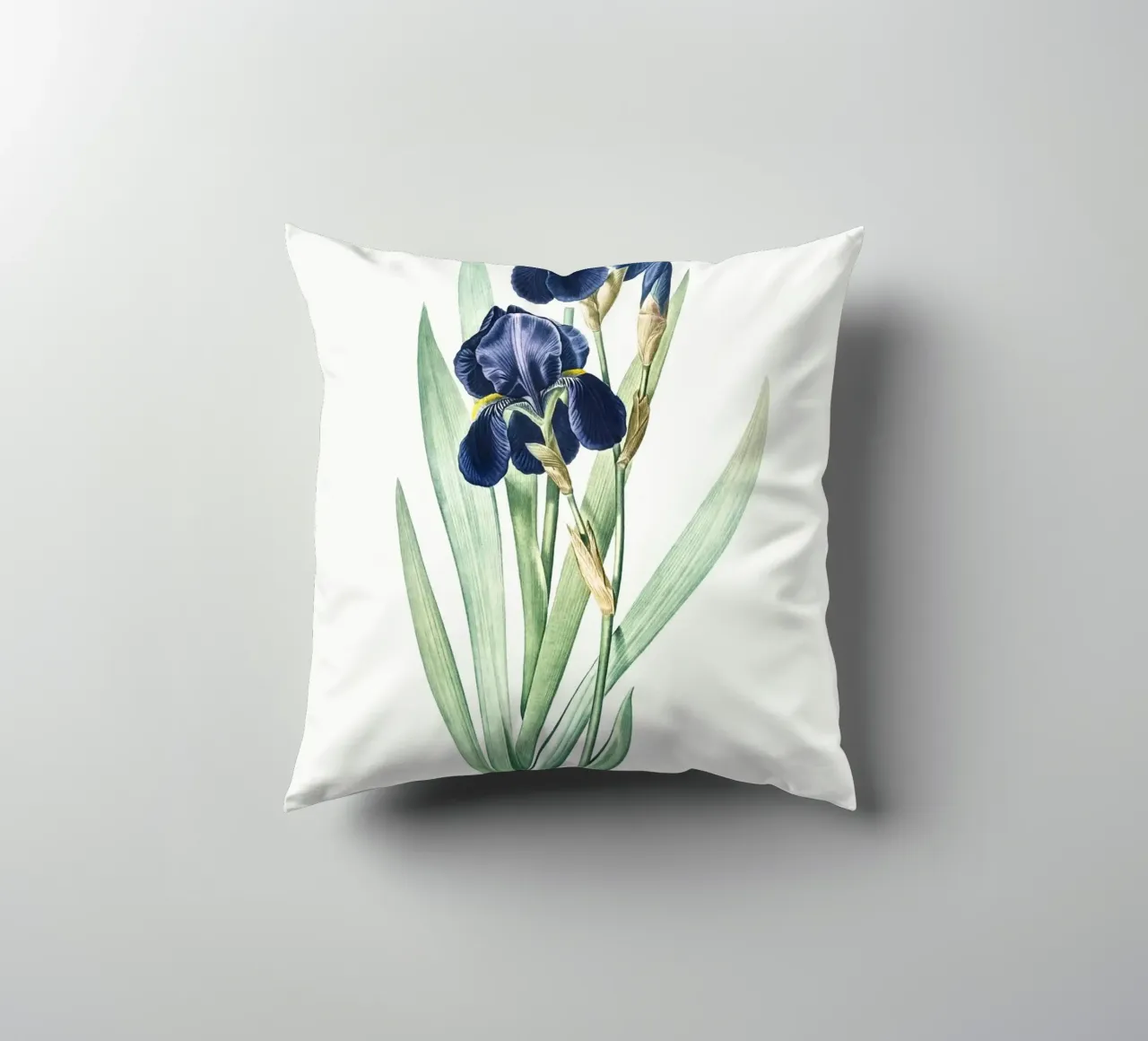 Purple Iris cuscino da Pretty Flowers Vintage Botanicals
