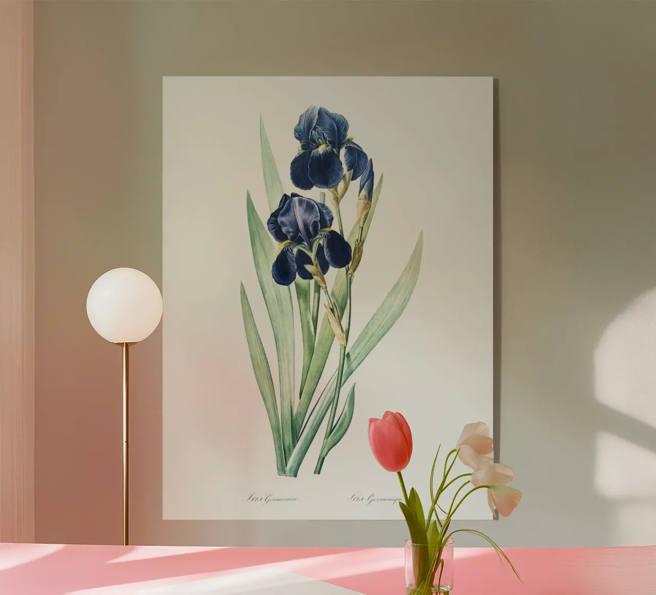 Purple Iris plexiglass da Shapes and Flowers