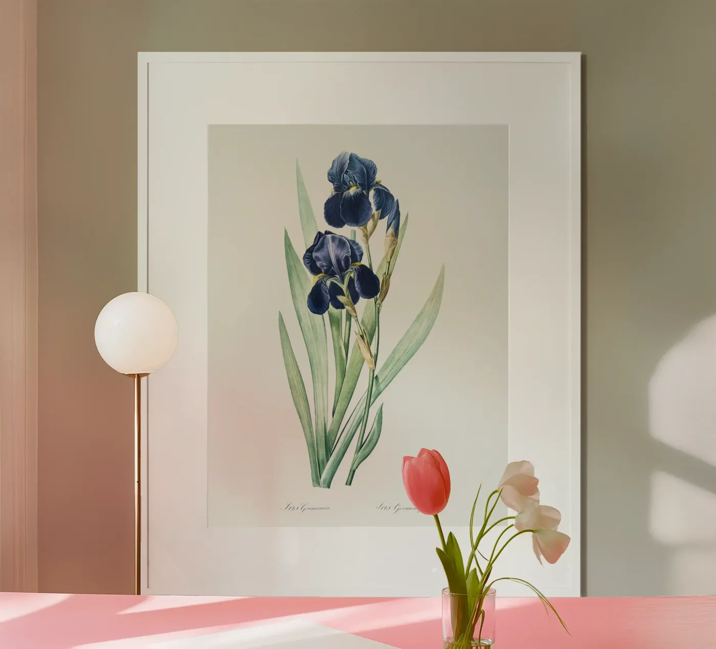 Purple Iris poster van Venus Art