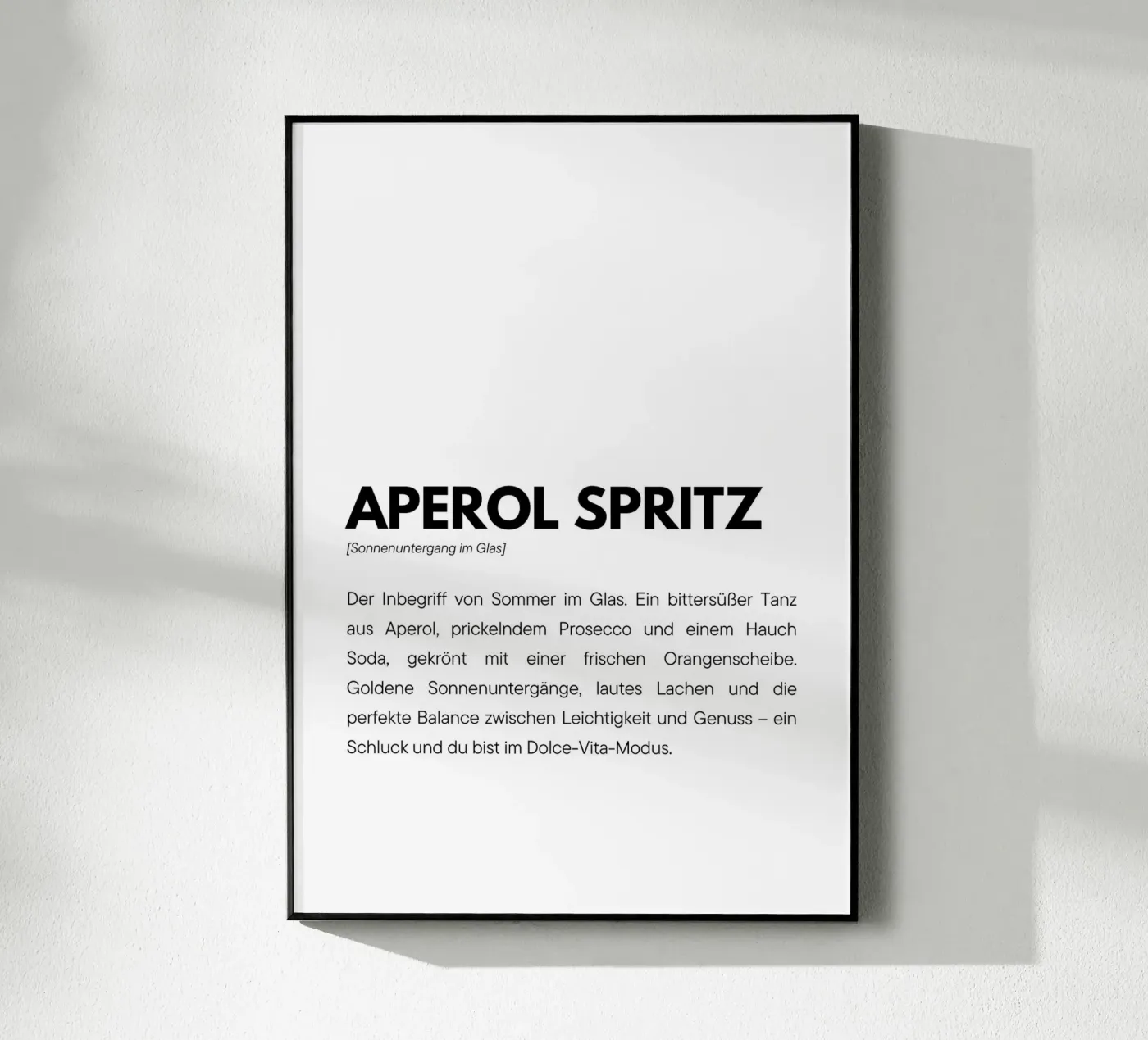 Definition Aperol Spritz plexiglass da DigiWunderwerk