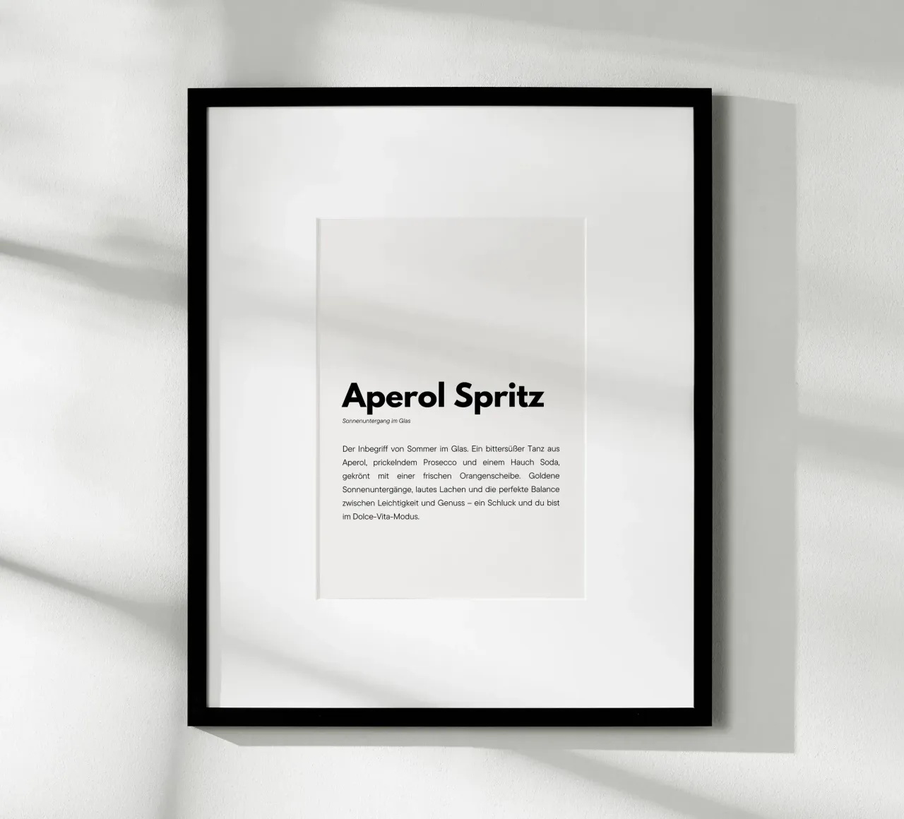 Definition Aperol Spritz poster da DigiWunderwerk