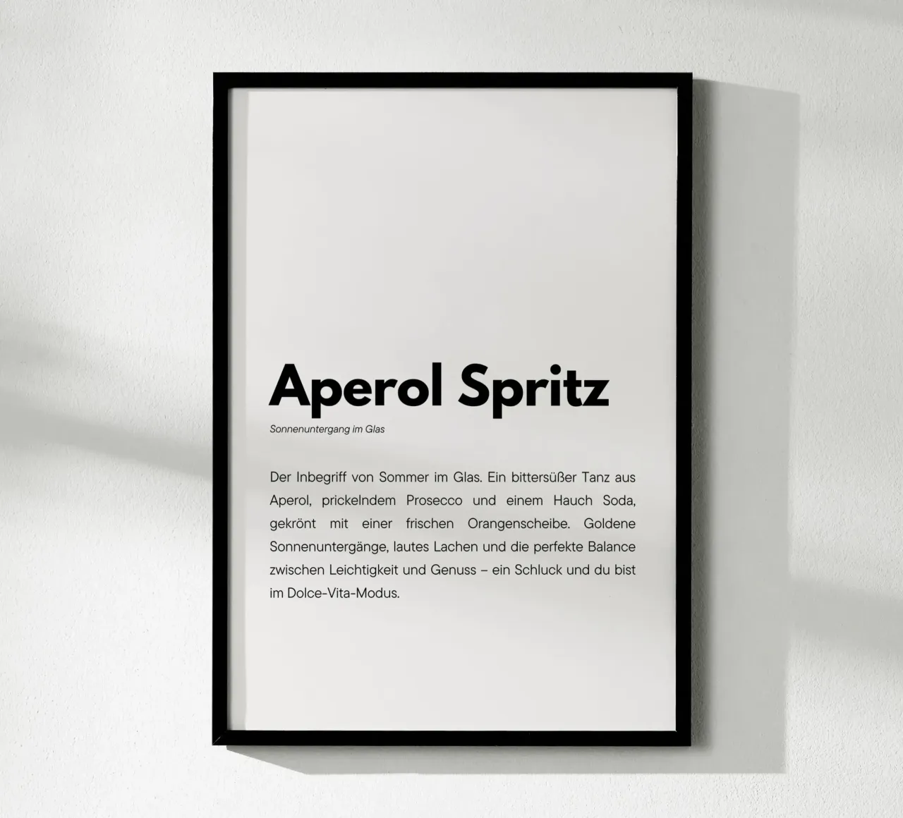 Definition Aperol Spritz poster da DigiWunderwerk