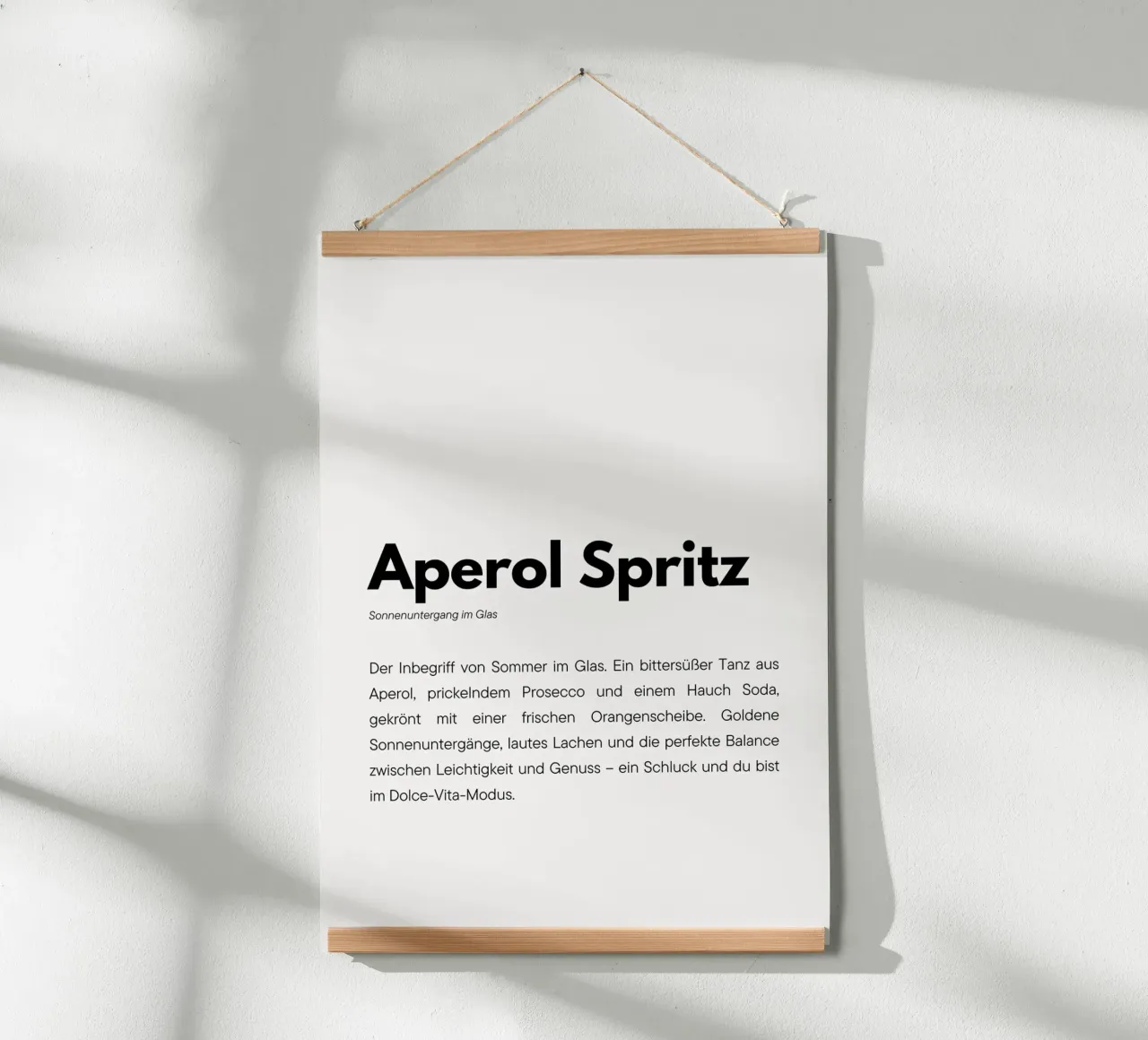 Definition Aperol Spritz poster da DigiWunderwerk